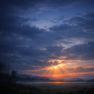 複雑性PTSDの回復を象徴する夜明けの写真